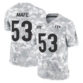 C.Bengals #53 Boye Mafe Player Arctic Camo Salute to Service Limited BALCE Stitched Jerseys