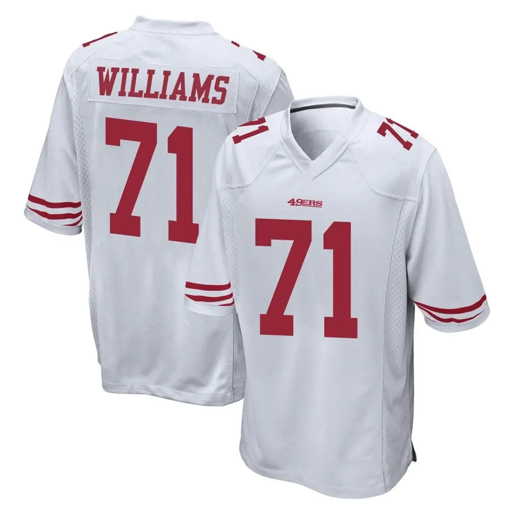 SF.49ers #71 Trent Williams Player White Home Game BALCE Stitched Jerseys