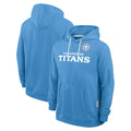 T.Titans ## Titans Blank Player Light Blue LOGO Pullover Hoodies Home Game BALCE Stitched Jerseys