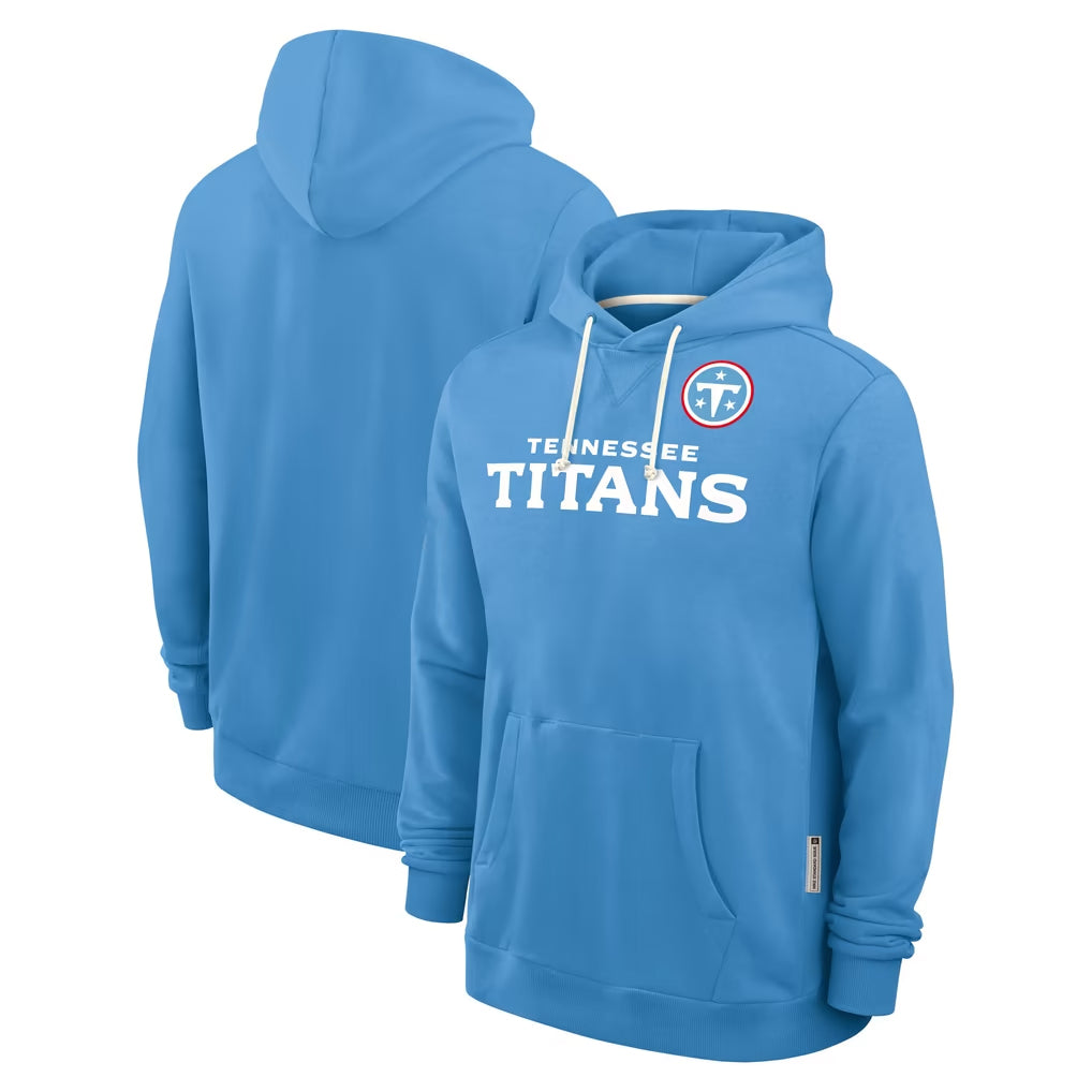 T.Titans ## Titans Blank Player Light Blue LOGO Pullover Hoodies Home Game BALCE Stitched Jerseys