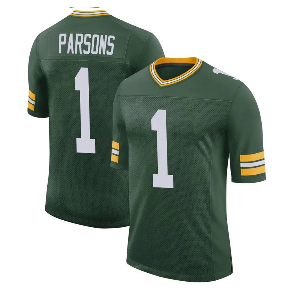 GB.Packers #1 Micah Parsons Player Green Limited Classic Home Game BALCE Stitched Jerseys
