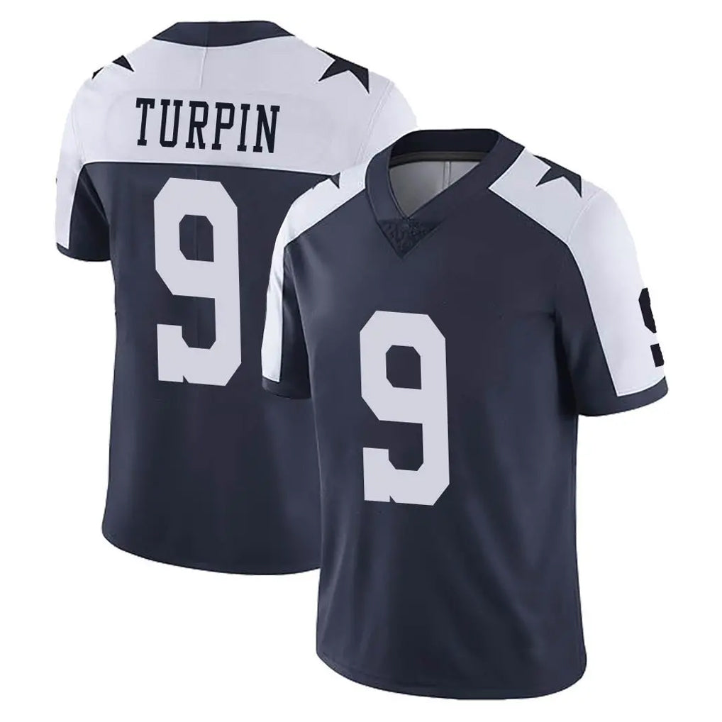 D.Cowboys #9 KaVontae Turpin Player Navy-White Limited Alternate Vapor Untouchable Home Game BALCE Stitched Jerseys