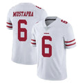 SF.49ers #6 Malik Mustapha Player White Limited Vapor Untouchable Home Game BALCE Stitched Jerseys