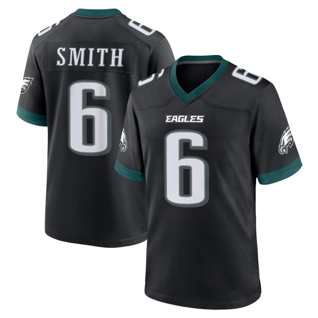 P.Eagles #6 DeVonta Smith Player Black Game Home BALCE Stitched Jerseys