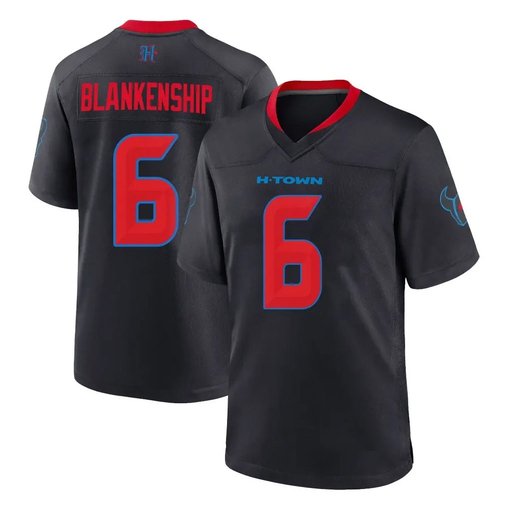 H.Texans #6 Reed Blankenship Player Navy 2nd Alternate Home Game BALCE Stitched Jerseys