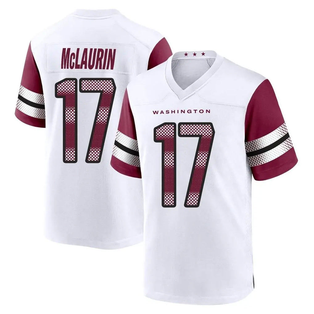 W.Commanders #17 Terry Mclaurin Player White Game Home BALCE Stitched Jerseys
