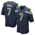 S.Seahawks #7 Uchenna Nwosu Player Navy Home Game BALCE Stitched Jerseys
