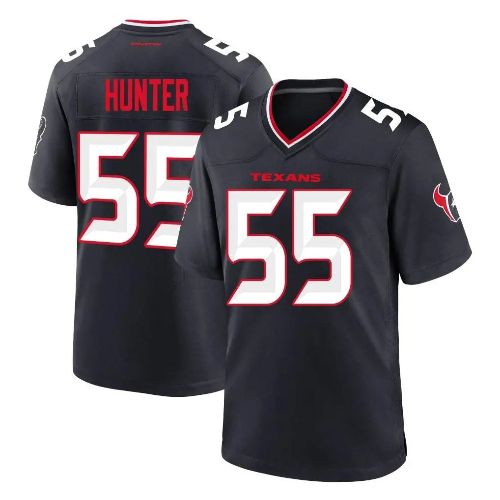 H.Texans #55 Danielle Hunter Player Navy Team Home Game BALCE Stitched Jerseys