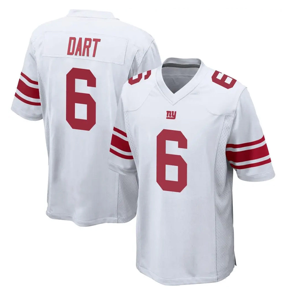 NY.Giants #6 Jaxson Dart Player White Home Game BALCE Stitched Jerseys