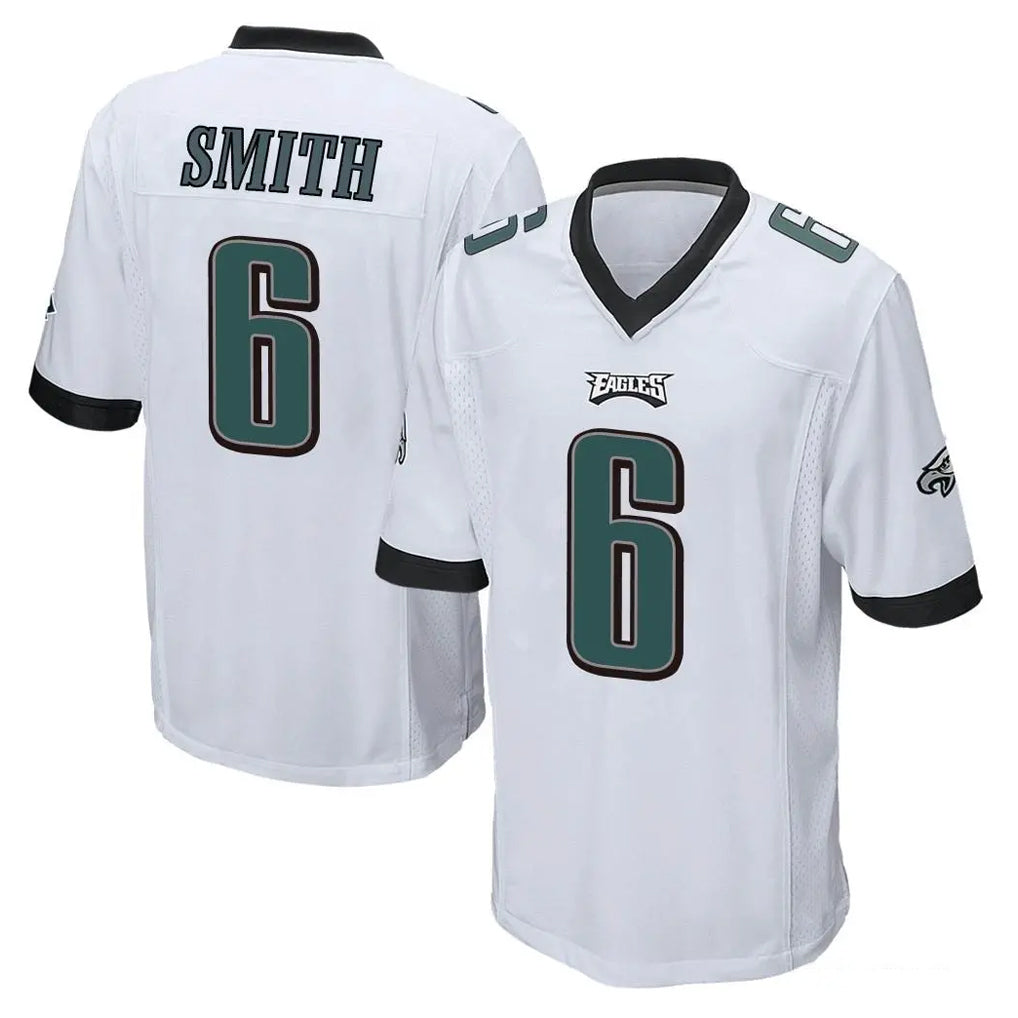 P.Eagles #6 DeVonta Smith Player White Home Game BALCE Stitched Jerseys