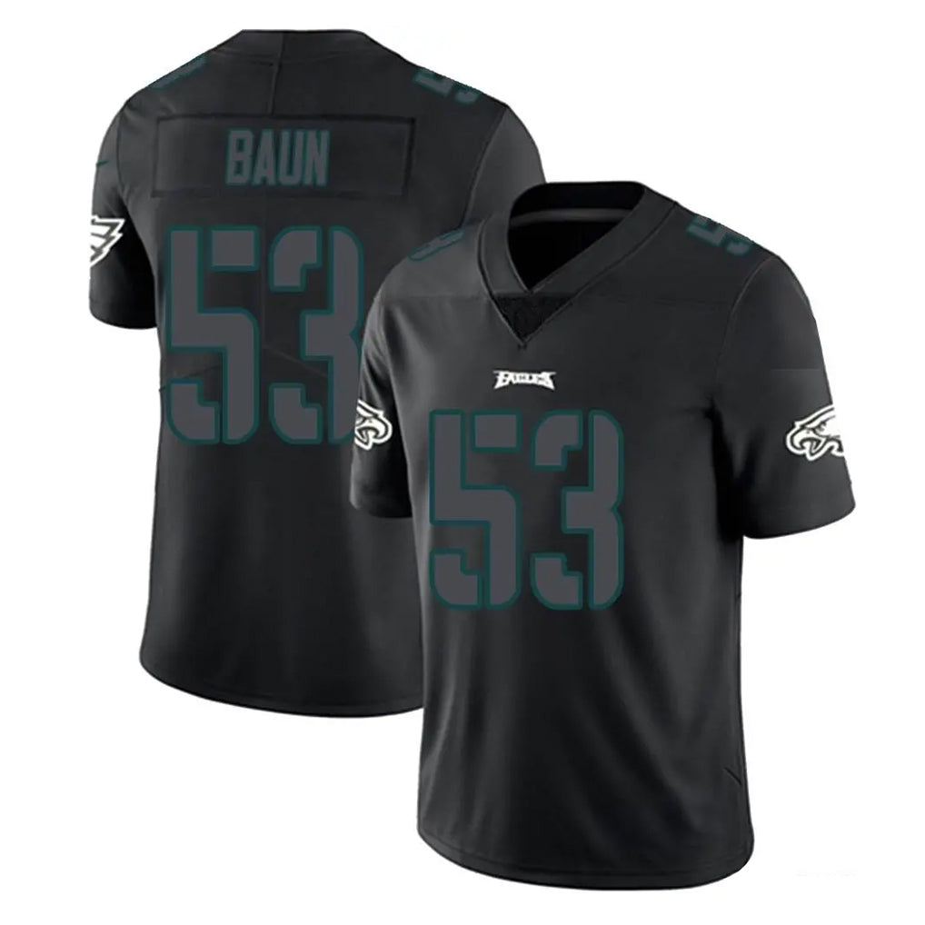 P.Eagles #53 Zack Baun Player Limited Black Impact Home Game BALCE Stitched Jerseys