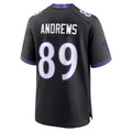 B.Ravens #89 Mark Andrews Player Black Home Game BALCE Stitched Jerseys