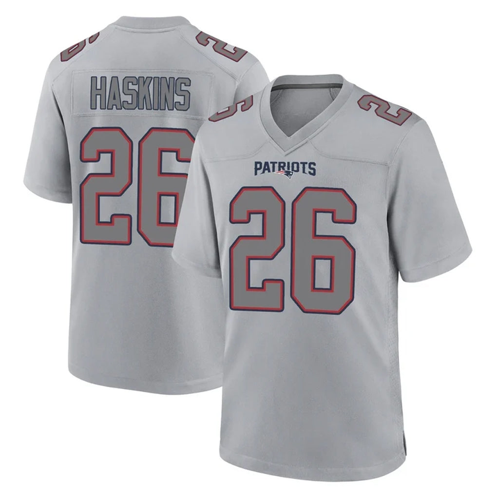 NE.Patriots #26 Hassan Haskins Player Gray Fashion Limited Home Game BALCE Stitched Jerseys