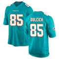 M.Dolphins #85 Greg Dulcich Player Aqua Home Game BALCE Stitched Jerseys