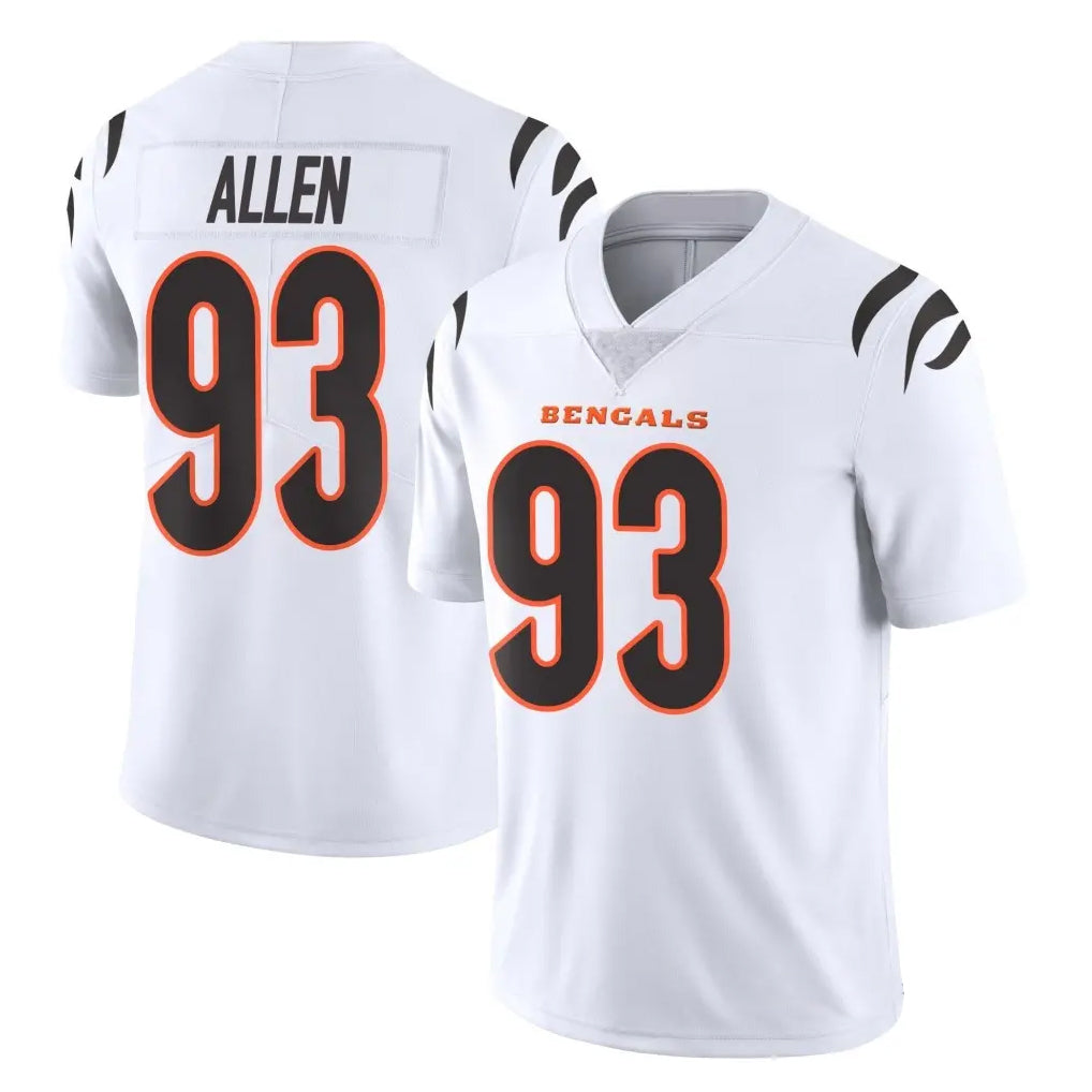 C.Bengals #93 Jonathan Allen Player White Vapor Untouchable Limited Home Game BALCE Stitched Jerseys