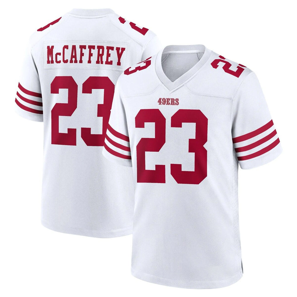 SF.49ers #23 Christian McCaffrey Player White Game Home BALCE Stitched Jerseys