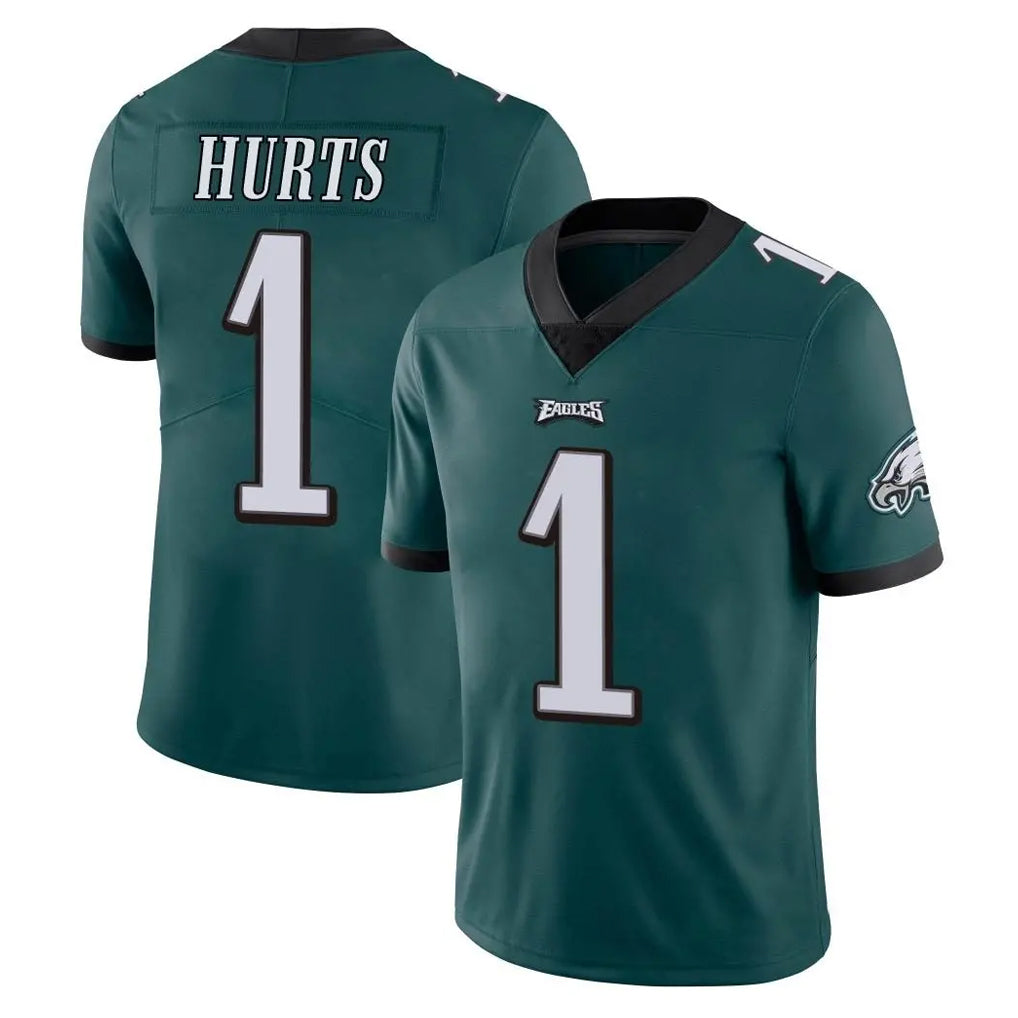 P.Eagles #1 Jalen Hurts Player Team Color Green Vapor Untouchable Home Game BALCE Stitched Jerseys