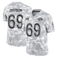 LA.Rams #69 Kevin Dotson Player Arctic Camo Salute To Service Limited Game BALCE Stitched Jerseys