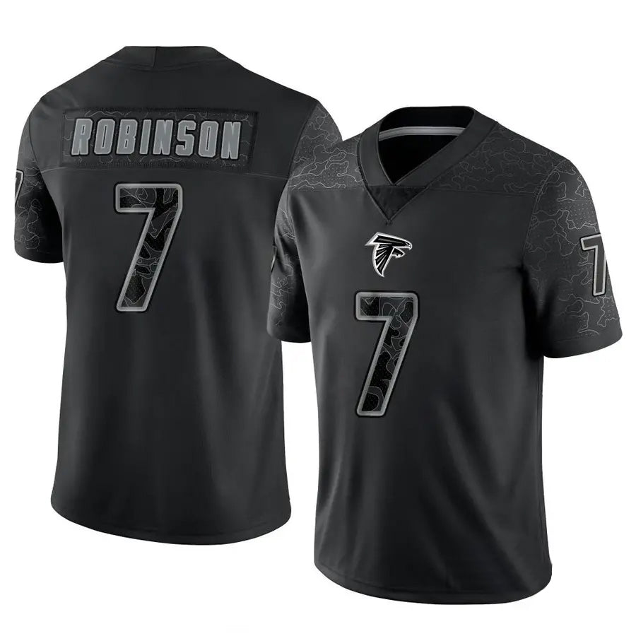 A.Falcons #7 Bijan Robinson Player Black RFLCTV Limited BALCE Stitched Jerseys