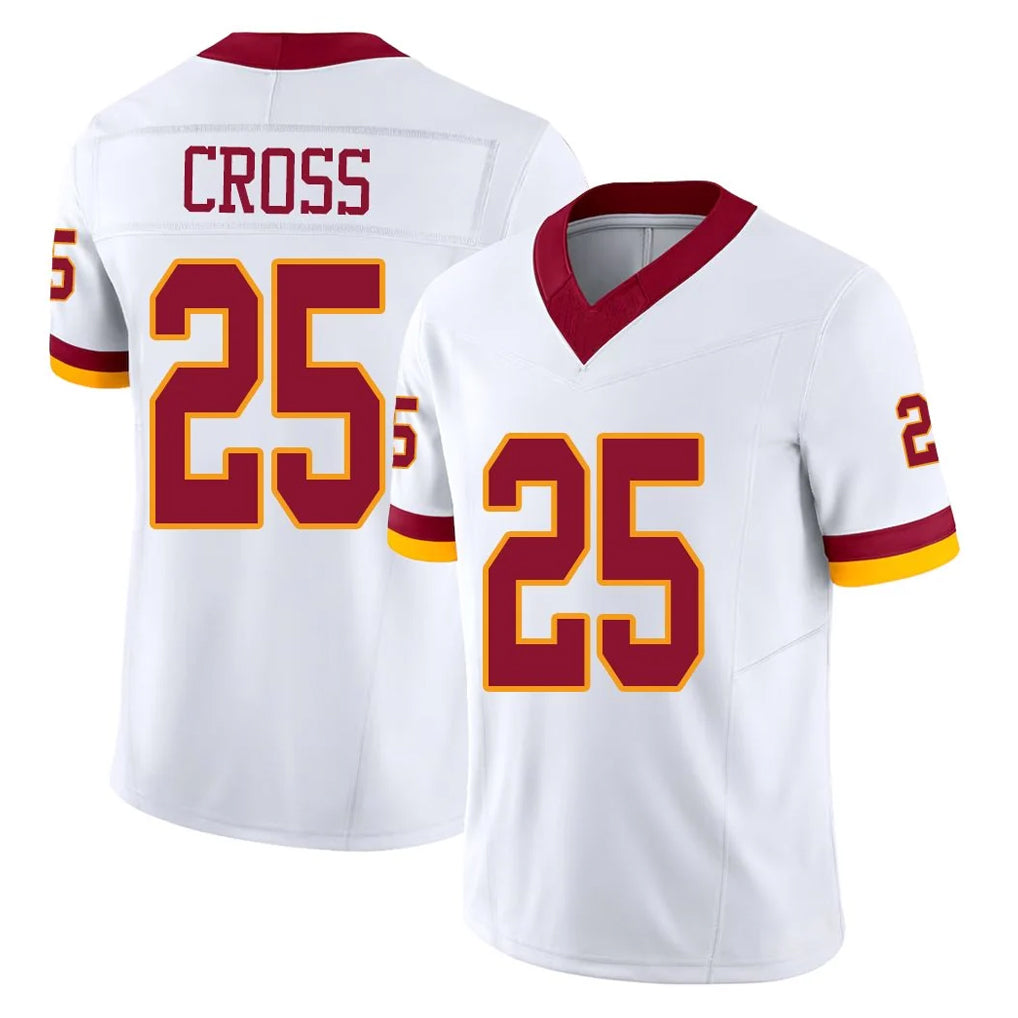 W.Commanders #25 Nick Cross Player White Limited Vapor F.U.S.E. Home Game BALCE Stitched Jerseys
