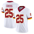 W.Commanders #25 Nick Cross Player White Limited Vapor F.U.S.E. Home Game BALCE Stitched Jerseys