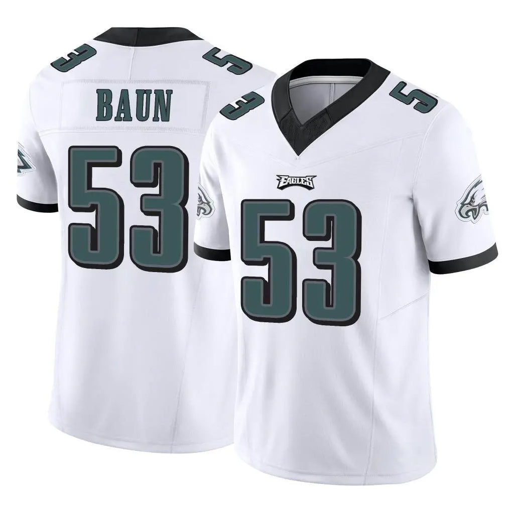 P.Eagles #53 Zack Baun Player White Limited Vapor F.U.S.E. Home Game BALCE Stitched Jerseys