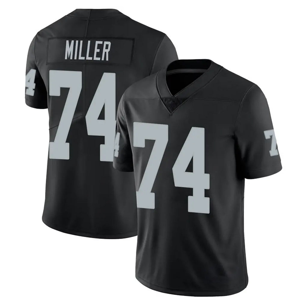 LV.Raiders #74 Kolton Miller Player Black Limited Vapor Untouchable Home Game BALCE Stitched Jerseys