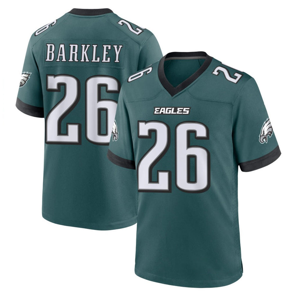 P.Eagles #26 Saquon Barkley Player Green Home Game BALCE Stitched Jerseys
