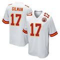 KC.Chiefs #17 Alohi Gilman Player White Home Game BALCE Stitched Jerseys
