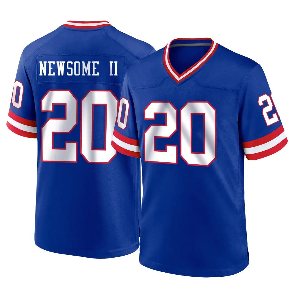 NY.Giants #20 Greg Newsome II Player Royal Classic Home Game BALCE Stitched Jerseys