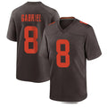 C.Browns #8 Dillon Gabriel Player Brown Alternate Home Game BALCE Stitched Jerseys