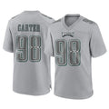 P.Eagles #98 Jalen Carter Player Gray Atmosphere Fashion Home Game BALCE Stitched Jerseys