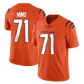 C.Bengals #71 Amarius Mims Player Orange Vapor Untouchable Limited Home Game BALCE Stitched Jerseys