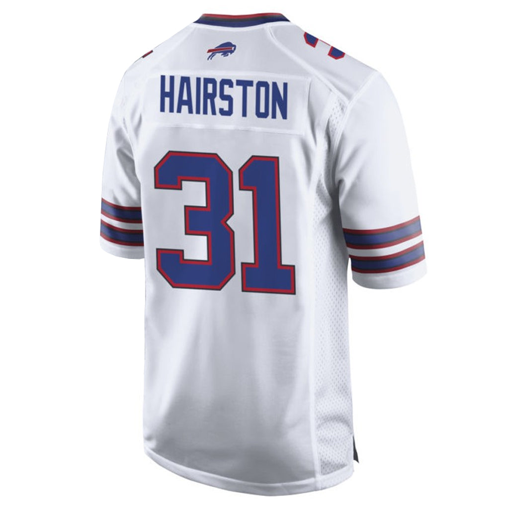 B.Bills #31 Maxwell Hairston Player White Home Game BALCE Stitched Jerseys