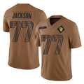 LA.Rams #77 Alaric Jackson Player Brown Salute To Service Limited BALCE Stitched Jerseys