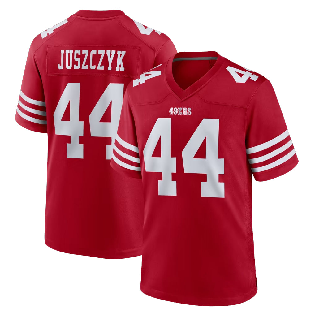 SF.49ers #44 Kyle Juszczyk Player Red Game Home BALCE Stitched Jerseys
