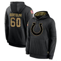 IN.Colts #60 Tanor Bortolini Player Black Salute to Service Hoodies Limited Game BALCE Stitched Jerseys