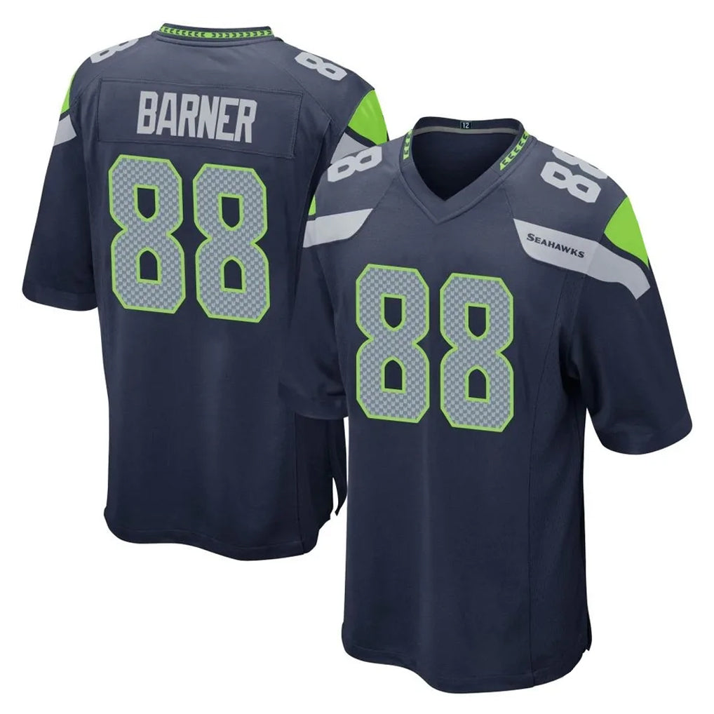 S.Seahawks #88 AJ Barner Player Navy Home Game BALCE Stitched Jerseys