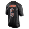 C.Bears #6 Kyler Gordon Player Carbon Black Fashion Game BALCE Stitched Jerseys