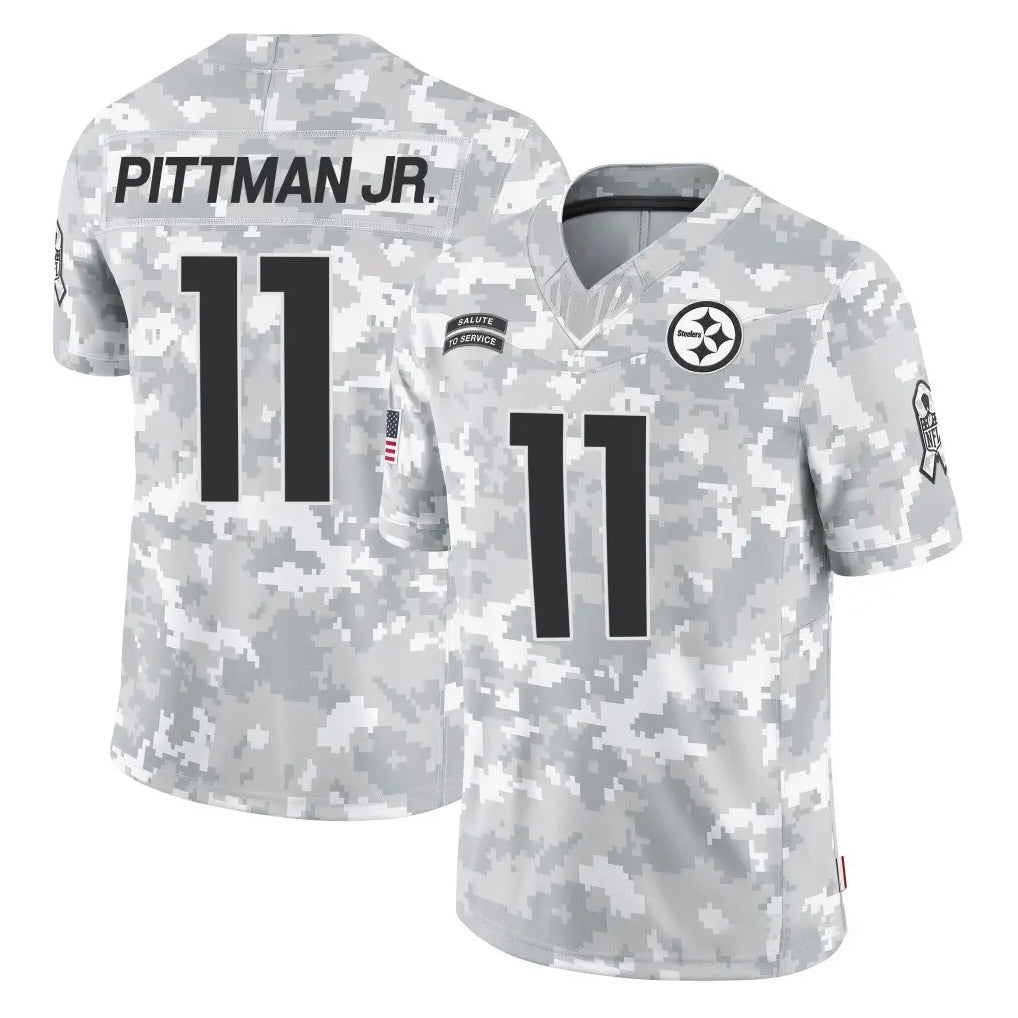 P.Steelers #11 Michael Pittman Jr. Player Arctic Camo Limited Salute To Service Home Game BALCE Stitched Jerseys