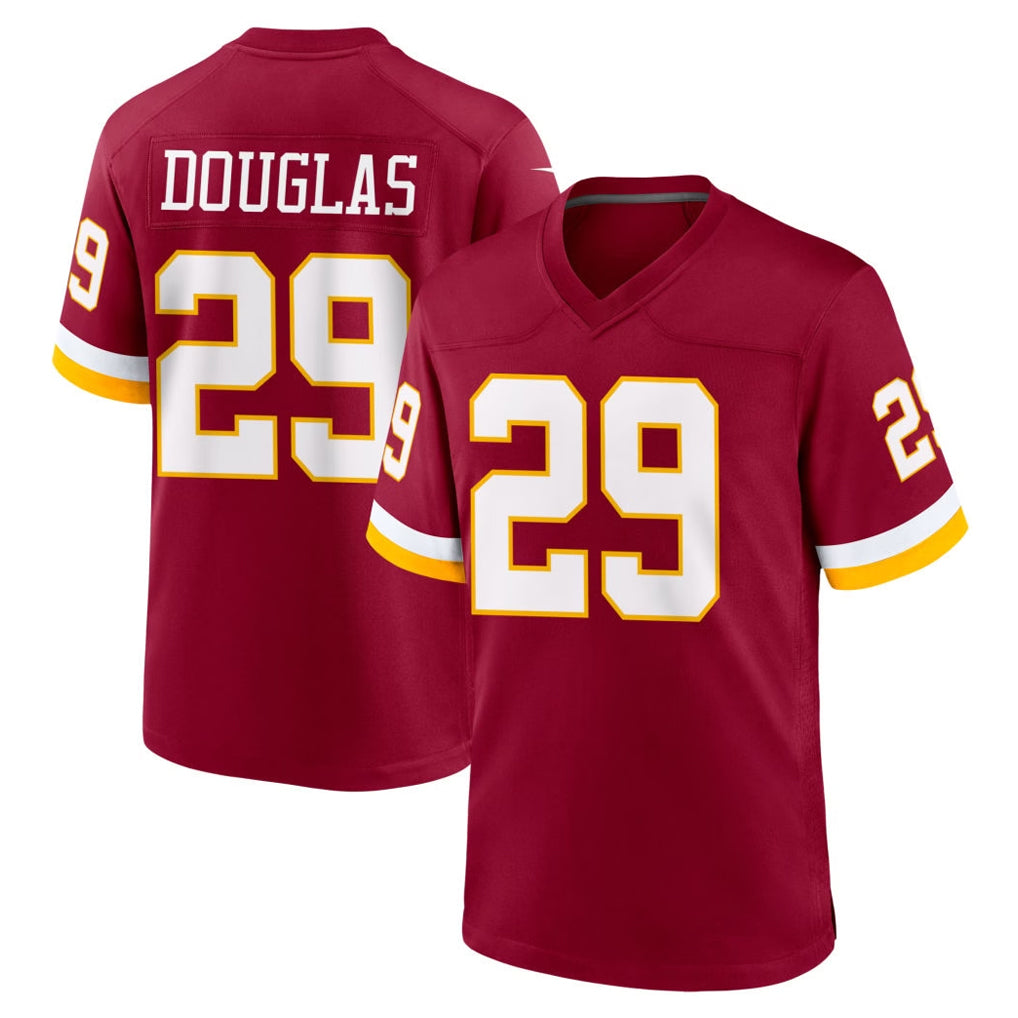 W.Commanders #29 Rasul Douglas Player Burgundy Game Home BALCE Stitched Jerseys