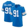 D.Lions #91 Tyleik Williams Player Blue Alternate Home Game BALCE Stitched Jerseys