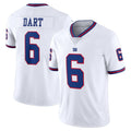 NY.Giants #6 Jaxson Dart Player White Color Rush Home Game BALCE Stitched Jerseys
