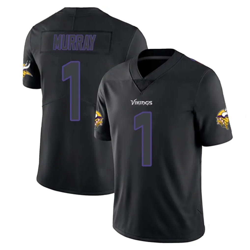 M.Vikings #1 Kyler Murray Player Black Impact LImited Home Game BALCE Stitched Jerseys