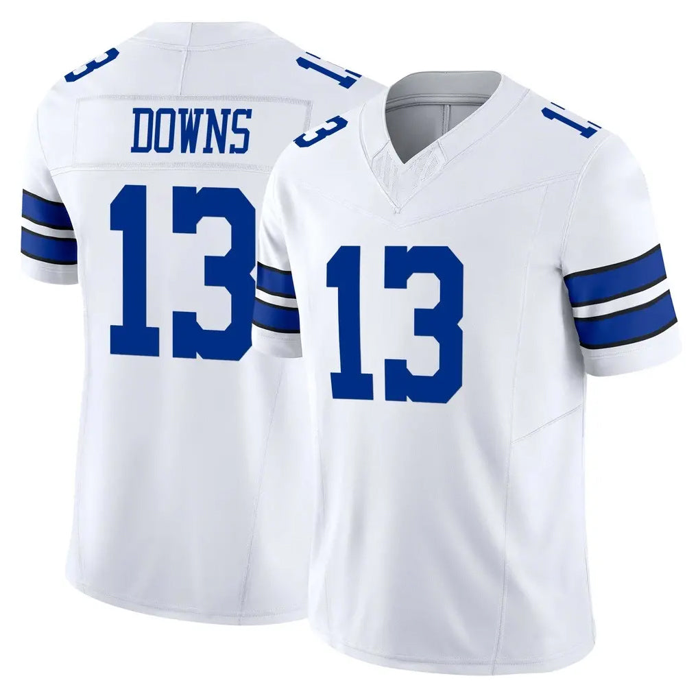 D.Cowboys #13 Caleb Downs Player White Limited Vapor F.U.S.E. Home Game BALCE Stitched Jerseys