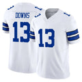 D.Cowboys #13 Caleb Downs Player White Limited Vapor F.U.S.E. Home Game BALCE Stitched Jerseys