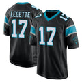 C.Panthers #17 Xavier Legette Player Black Game BALCE Stitched Jerseys