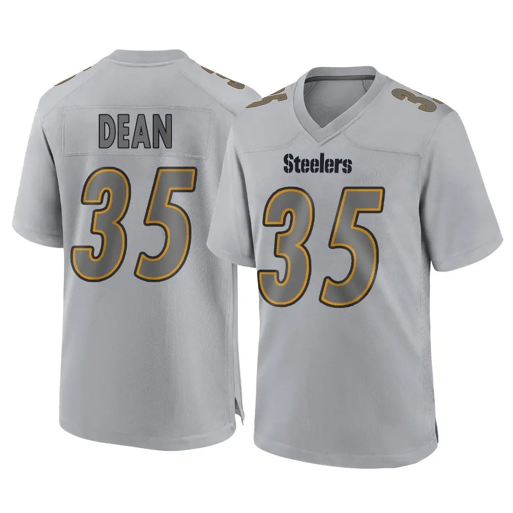 P.Steelers #35 Jamel Dean Player Gray Atmosphere Fashion Home Game BALCE Stitched Jerseys