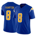 LA.Chargers #8 Omarion Hampton Player Royal Limited Vapor F.U.S.E. Home Game BALCE Stitched Jerseys
