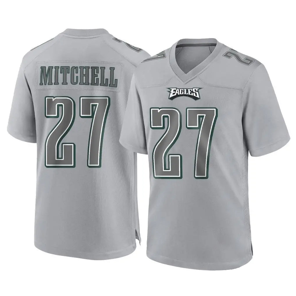 P.Eagles #27 Quinyon Mitchell Player Gray Atmosphere Fashion Home Game BALCE Stitched Jerseys